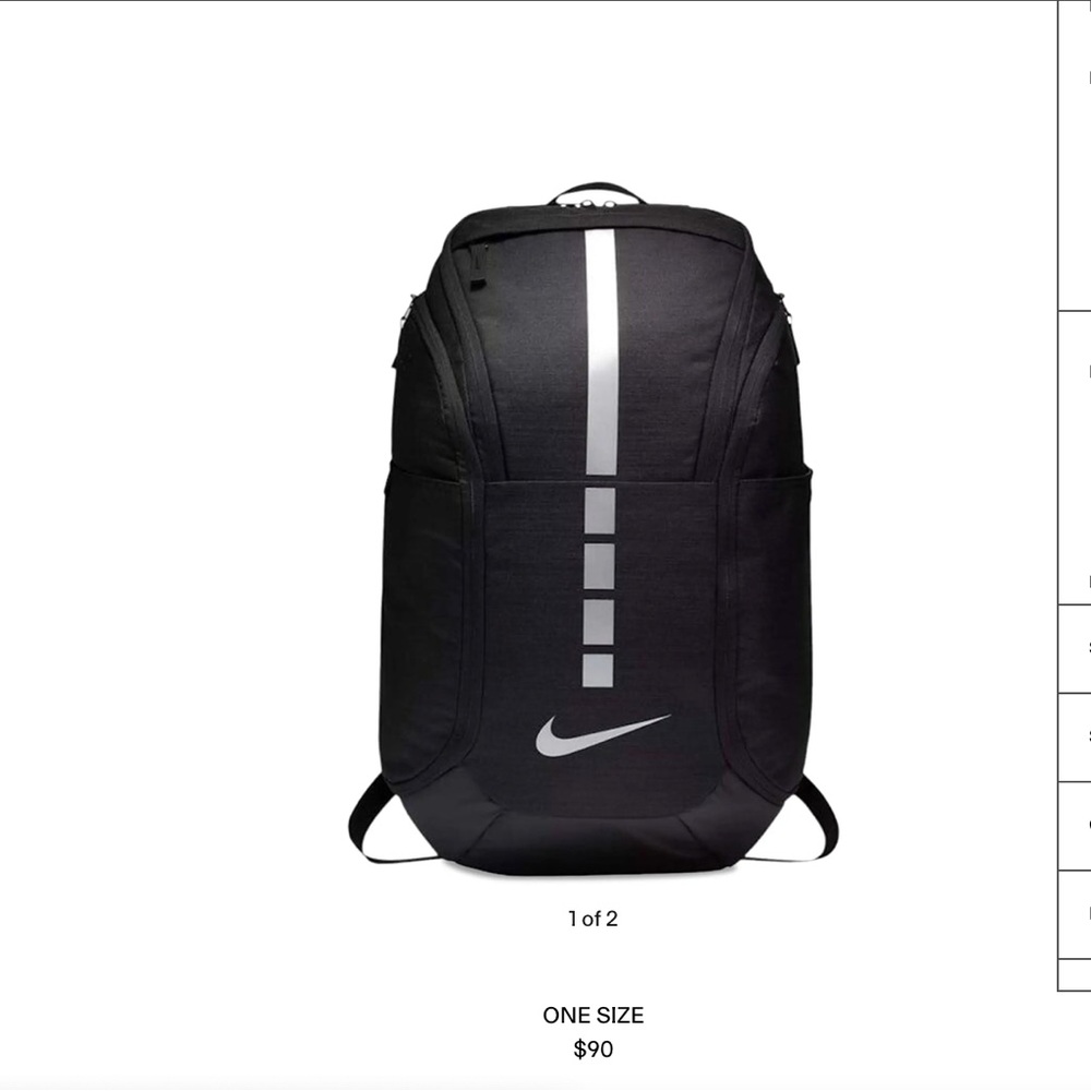 Nike Black and Gray Backpack